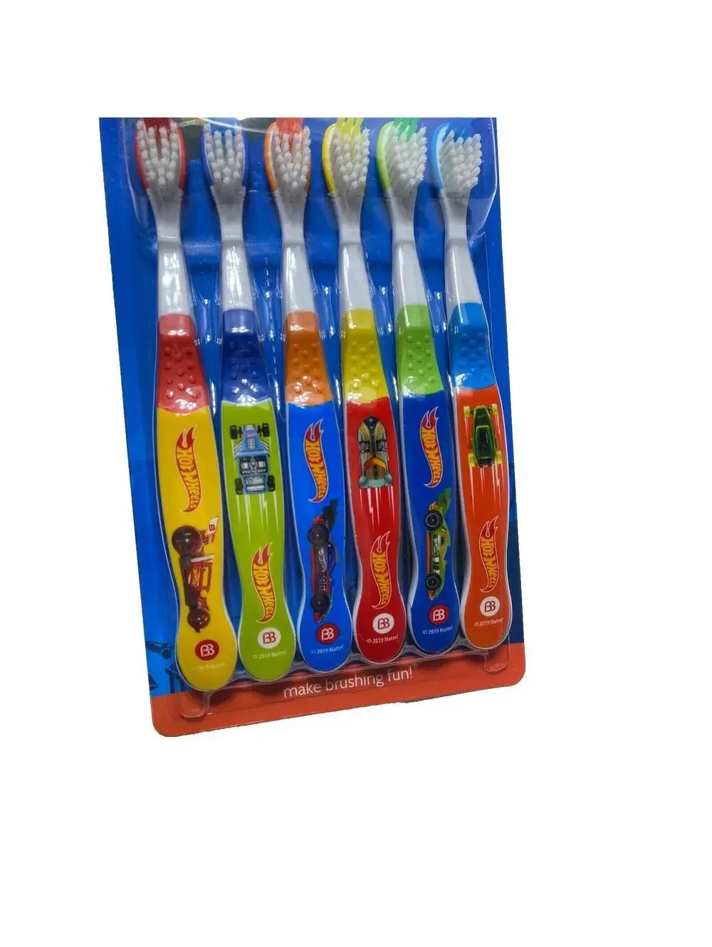 Hot Wheels Soft Toothbrush 6 Pack Kids Toothbrushes Cars Hotwheels Racecars